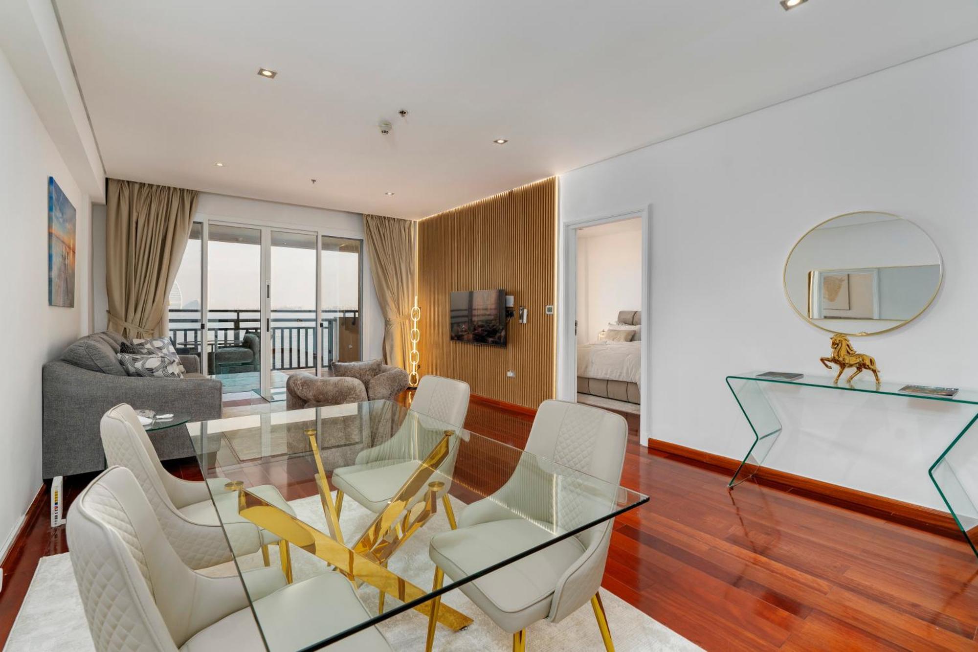 Cozy, Full Sea View, Private Beach, In 5 Stars At The Palm Appartamento